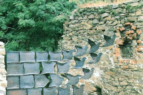 Helfštýn, VF, vstupenka č.77, Plastika "Liberazione", 1995, vydavatelství Pressfoto