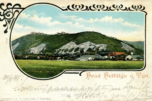 Helfštýn, MF, DA, koláž, prošlá 1901