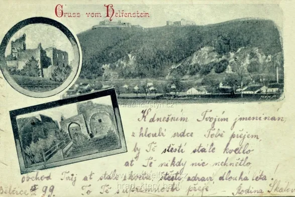 Helfštýn, MF, DA, prošlá 1899