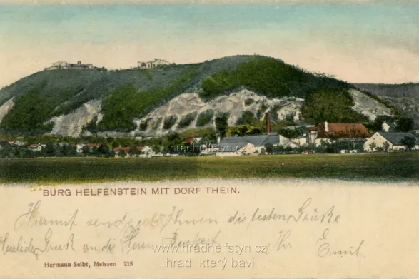 Helfštýn, MF, DA, vyd. Hermann Seibt, Meissen, prošlá 1901