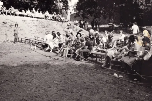 Helfštýn, historický šerm, 1983 (z archívu Petra Milaty)