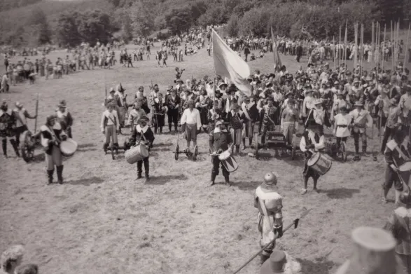 Helfštýn, historický šerm, 1985 (z archívu Petra Milaty)